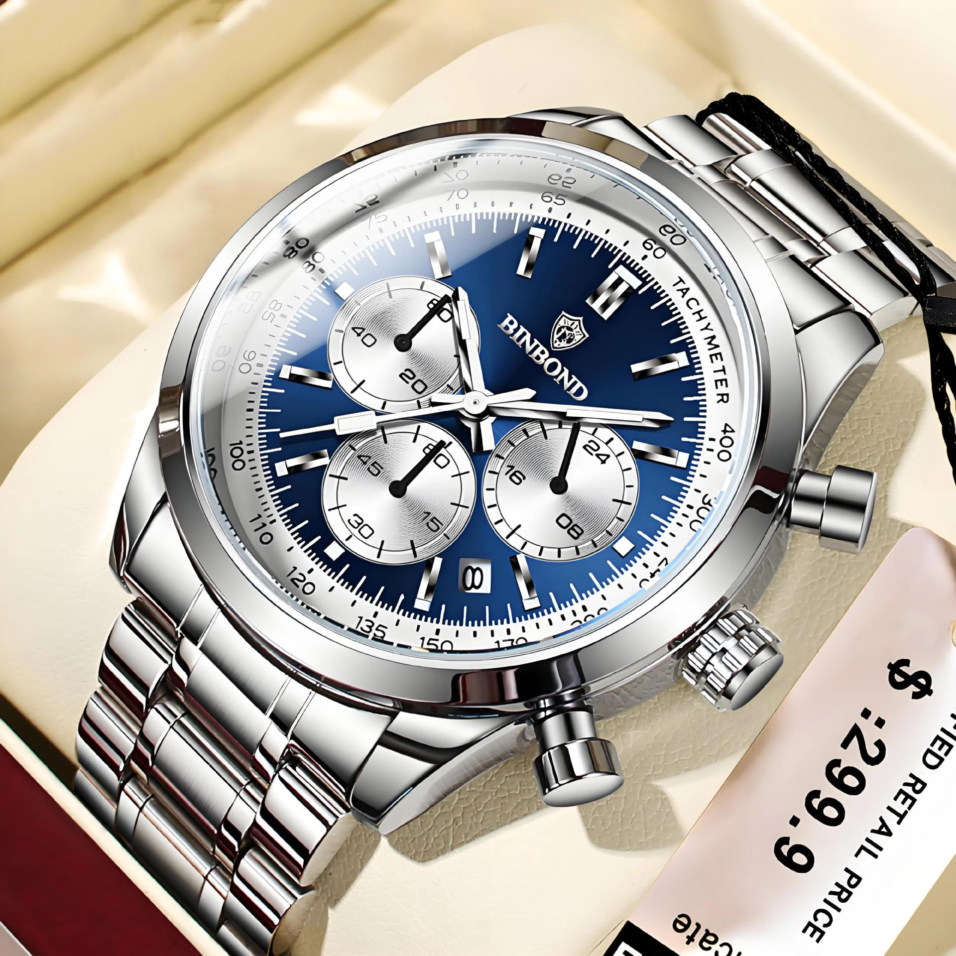 Men's Watches Trendy Waterproof multifunctional luminous waterproof calendar high-end watch men's quartz wristwatch
Men's Watches Trendy Waterproof multifunctional luminous waterproof calendar high-end watch men's quartz wristwatch
