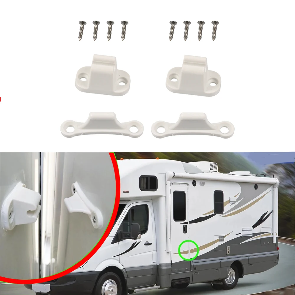 2Pcs Caravan RV Door Retainer Stopper Resile Catch Stay Limiters Camping Push Catch Holder Camper Motorhome Boat Trailer Nylon
2Pcs Caravan RV Door Retainer Stopper Resile Catch Stay Limiters Camping Push Catch Holder Camper Motorhome Boat Trailer Nylon