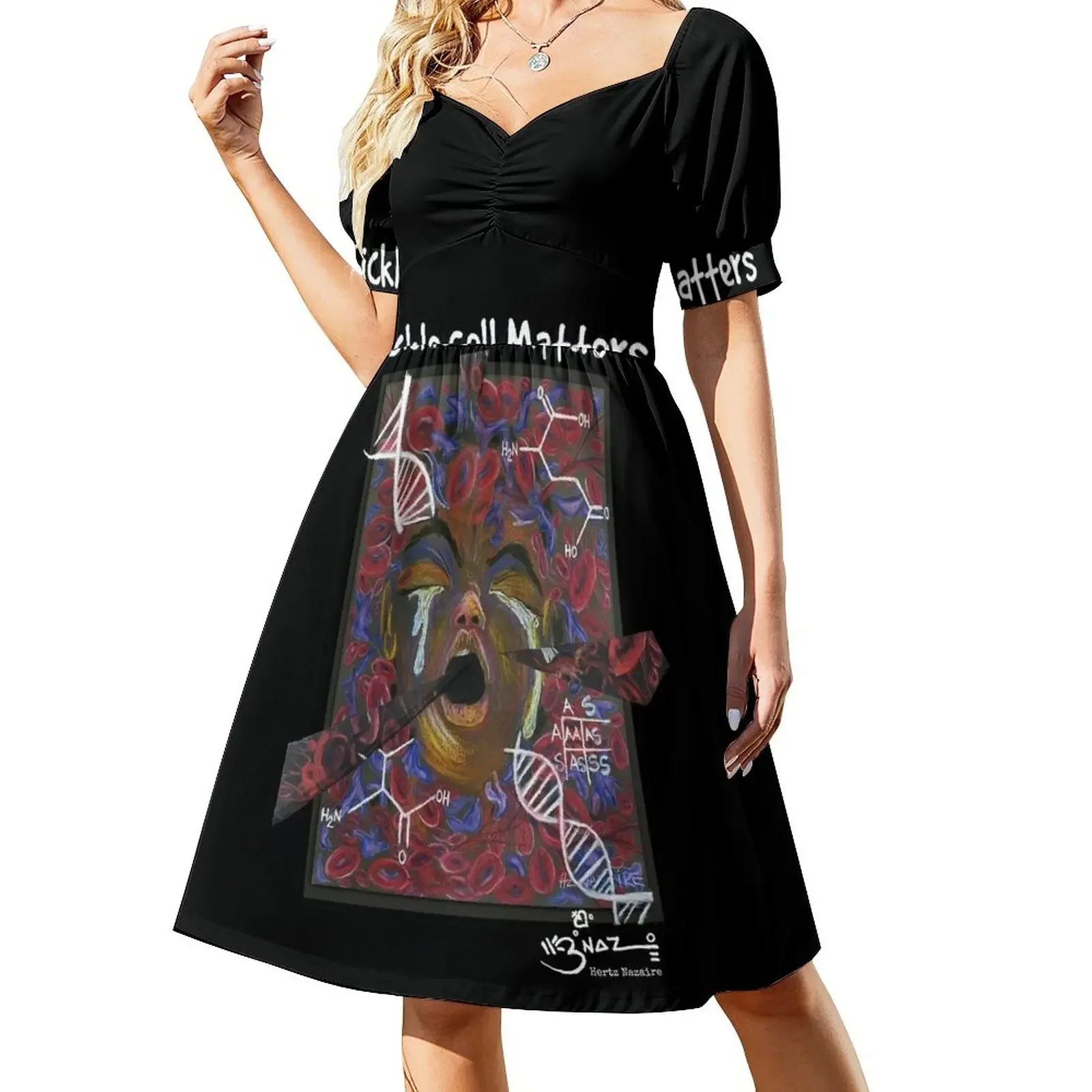 Sickle Cell Matters Short-Sleeved Dress dresses for womens Party dresses elegant women's sets luxury woman evening dress
Sickle Cell Matters Short-Sleeved Dress dresses for womens Party dresses elegant women's sets luxury woman evening dress