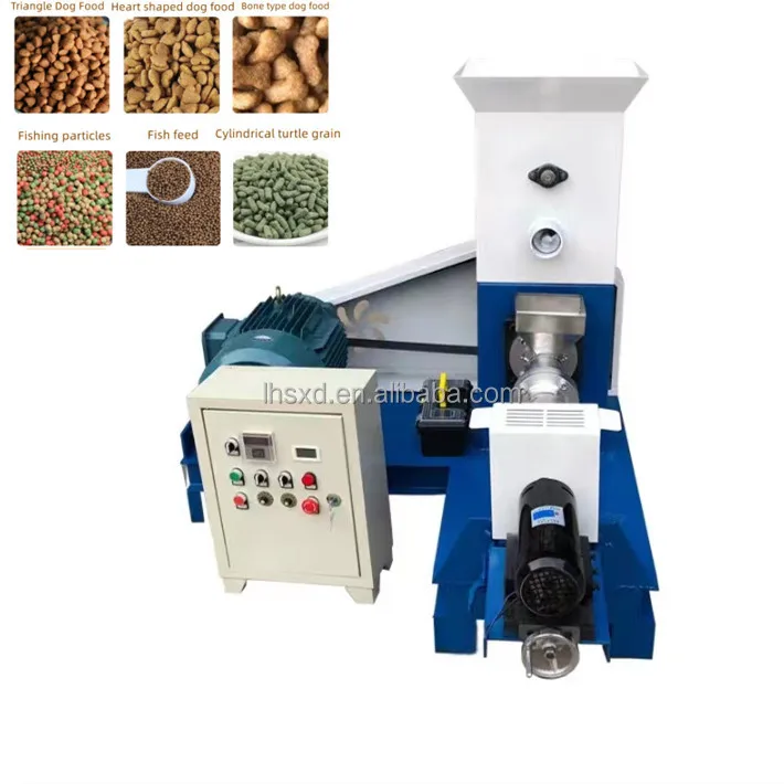 Animal Floating Fish Feed Pellet Mill Extruder Making Machine Chinese Factory Floating Fish Feed Extruder