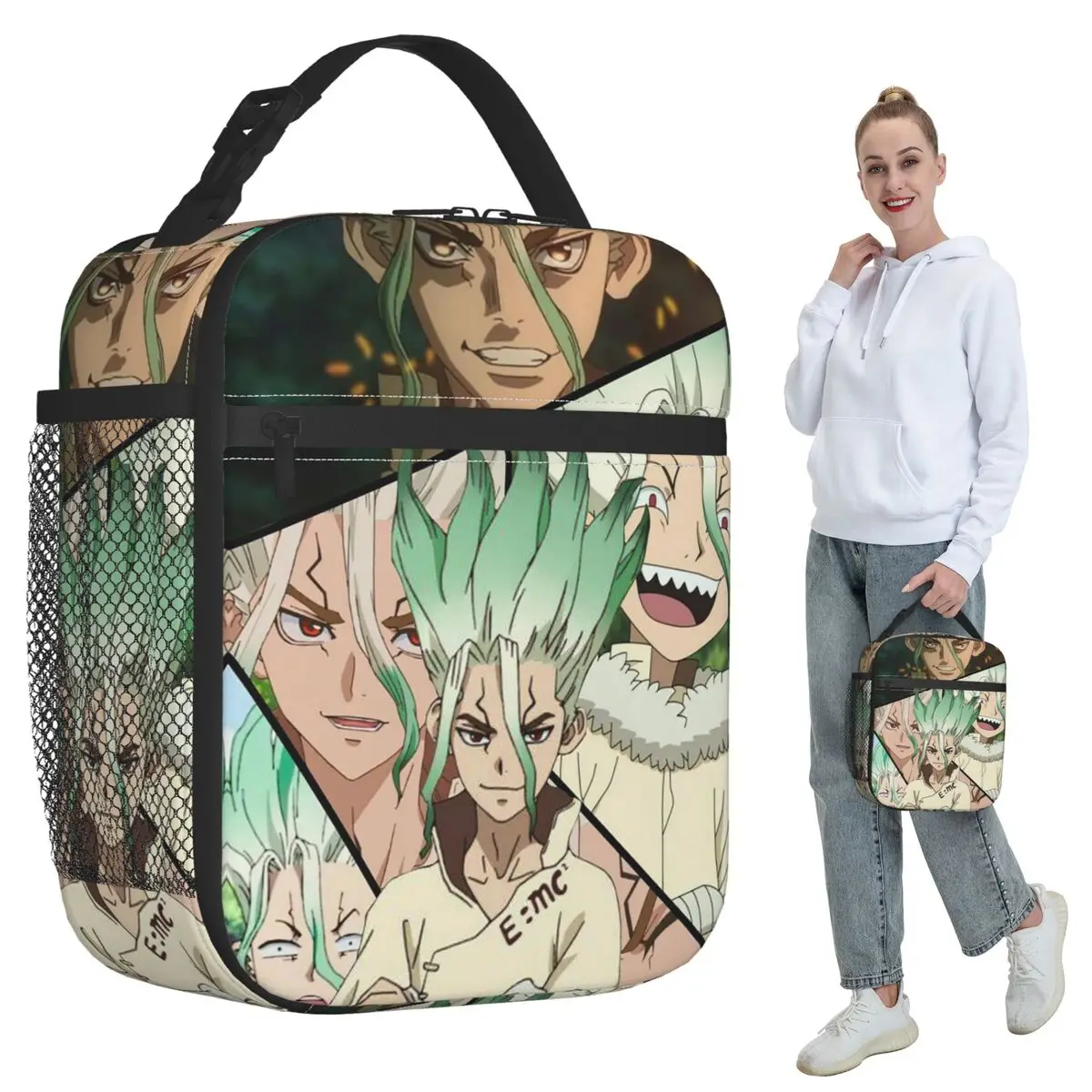 Senku Ishigami Dr Stone Apan Anime Insulated Lunch Bag for Women Office Cooler Thermal Food Box Tote Lunch Boxes Container
Senku Ishigami Dr Stone Apan Anime Insulated Lunch Bag for Women Office Cooler Thermal Food Box Tote Lunch Boxes Container