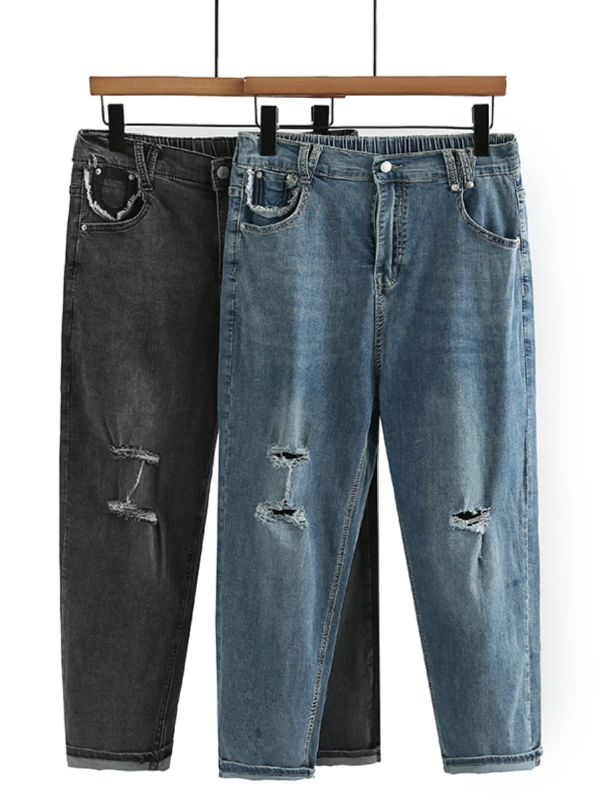 Slim Fit Harlan Denim Jeans Women's Summer New Loose Cotton Stretch High Waist Nine Points Pants Wear Resistant Hole Dad Jeans
Slim Fit Harlan Denim Jeans Women's Summer New Loose Cotton Stretch High Waist Nine Points Pants Wear Resistant Hole Dad Jeans