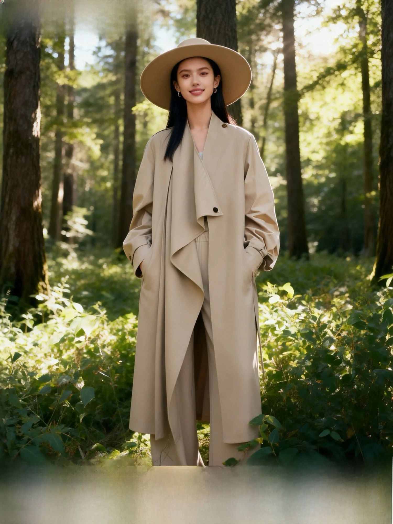 Classic Trench Coat Long Style Women's Outerwear Spring Season High-Definition Tailoring Diagonal Patterned Coat with Belt
Classic Trench Coat Long Style Women's Outerwear Spring Season High-Definition Tailoring Diagonal Patterned Coat with Belt