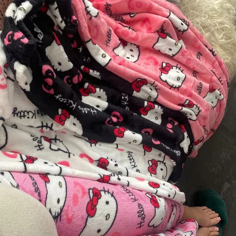 Womens Cute Comfortable Cartoon Hello Kitty Wide Leg Pants All-Over Cartoon Print, Cozy Fluffy Trousers for Cold Weather
Womens Cute Comfortable Cartoon Hello Kitty Wide Leg Pants All-Over Cartoon Print, Cozy Fluffy Trousers for Cold Weather