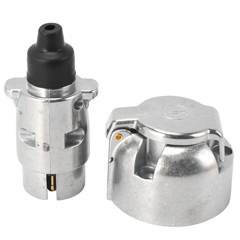 Trailer Accessories- 7 Pin Trailer Plug 12V Rv Sockets Towbar Towing 7Pin Metal Trailer Connectors
Trailer Accessories- 7 Pin Trailer Plug 12V Rv Sockets Towbar Towing 7Pin Metal Trailer Connectors