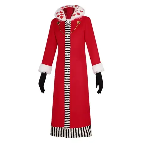 USD Valentino Cosplay Costume Fantasia Anime Hotel Cosplay Disguise for Adult Women Dress Robe Hat Halloween Carnival Party CUSD