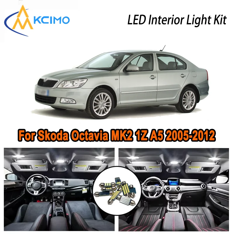 For Skoda Octavia MK2 1Z A5 2005-2012 2006 2007 2008 2009 LED Interior Dome Map Trunk Light Kit Car Led Lamps Canbus No Error
For Skoda Octavia MK2 1Z A5 2005-2012 2006 2007 2008 2009 LED Interior Dome Map Trunk Light Kit Car Led Lamps Canbus No Error