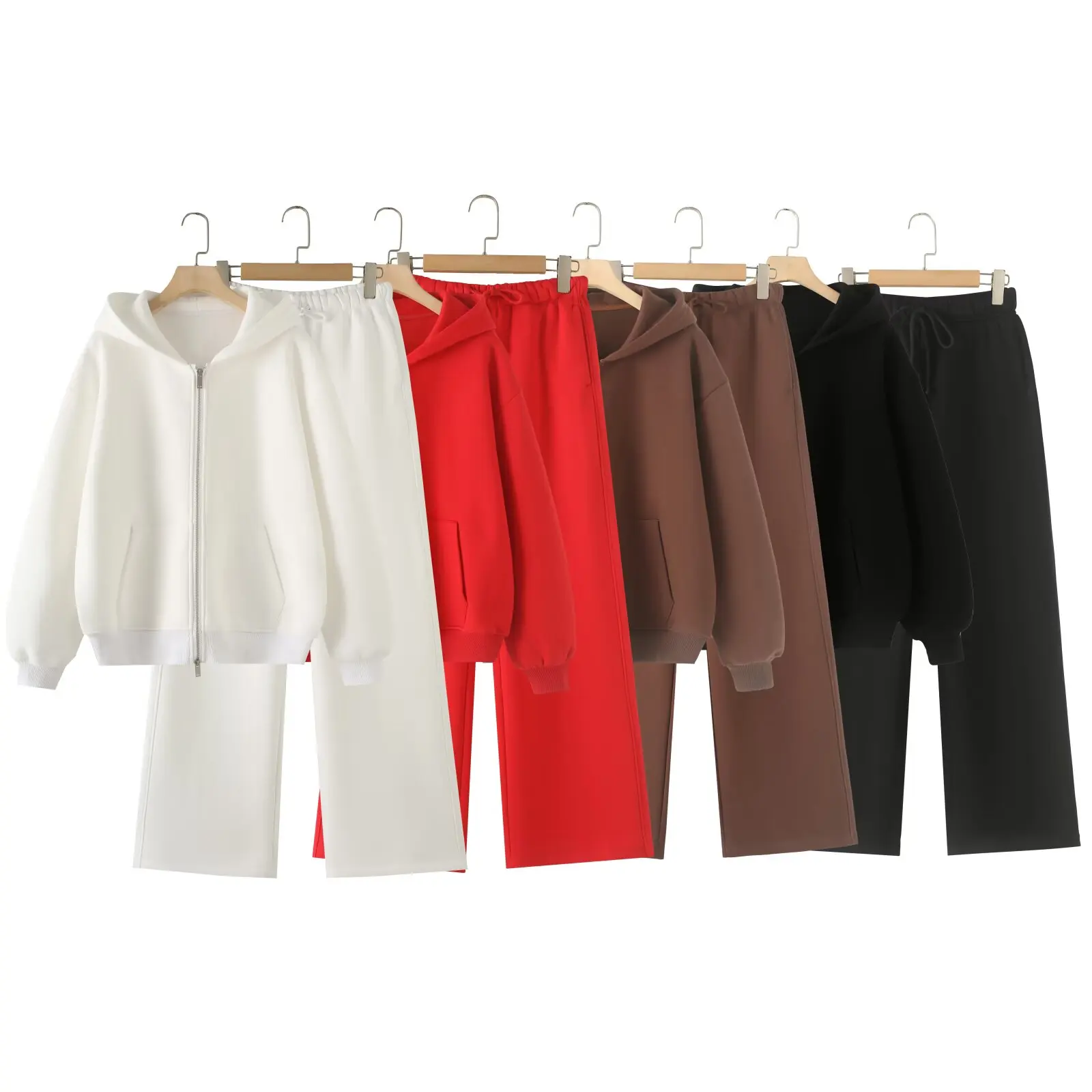 BM&MD&ZA Womens Zip Up Hoodie Loose Fit Straight Leg Casual Pants Set Stylish Design Ladies Fashion Outfit
BM&MD&ZA Womens Zip Up Hoodie Loose Fit Straight Leg Casual Pants Set Stylish Design Ladies Fashion Outfit