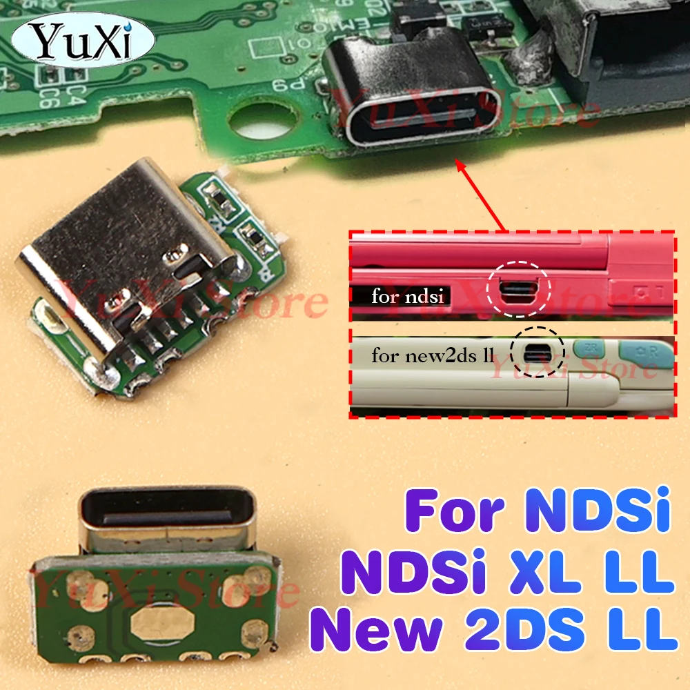 For NDSi XL LL Type-C Charging Port Mod Kit For New 2DS LL Gamepad Controller USB Micro Charger Board DIY Part
For NDSi XL LL Type-C Charging Port Mod Kit For New 2DS LL Gamepad Controller USB Micro Charger Board DIY Part