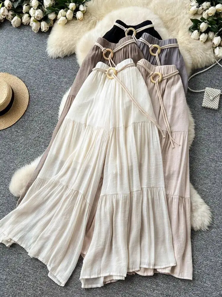 Женские свободные брюки с высокой талией, летние широкие брюки с высокой талией, пляжные винтажные шифоновые брюки 
Женские свободные брюки с высокой талией, летние широкие брюки с высокой талией, пляжные винтажные шифоновые брюки