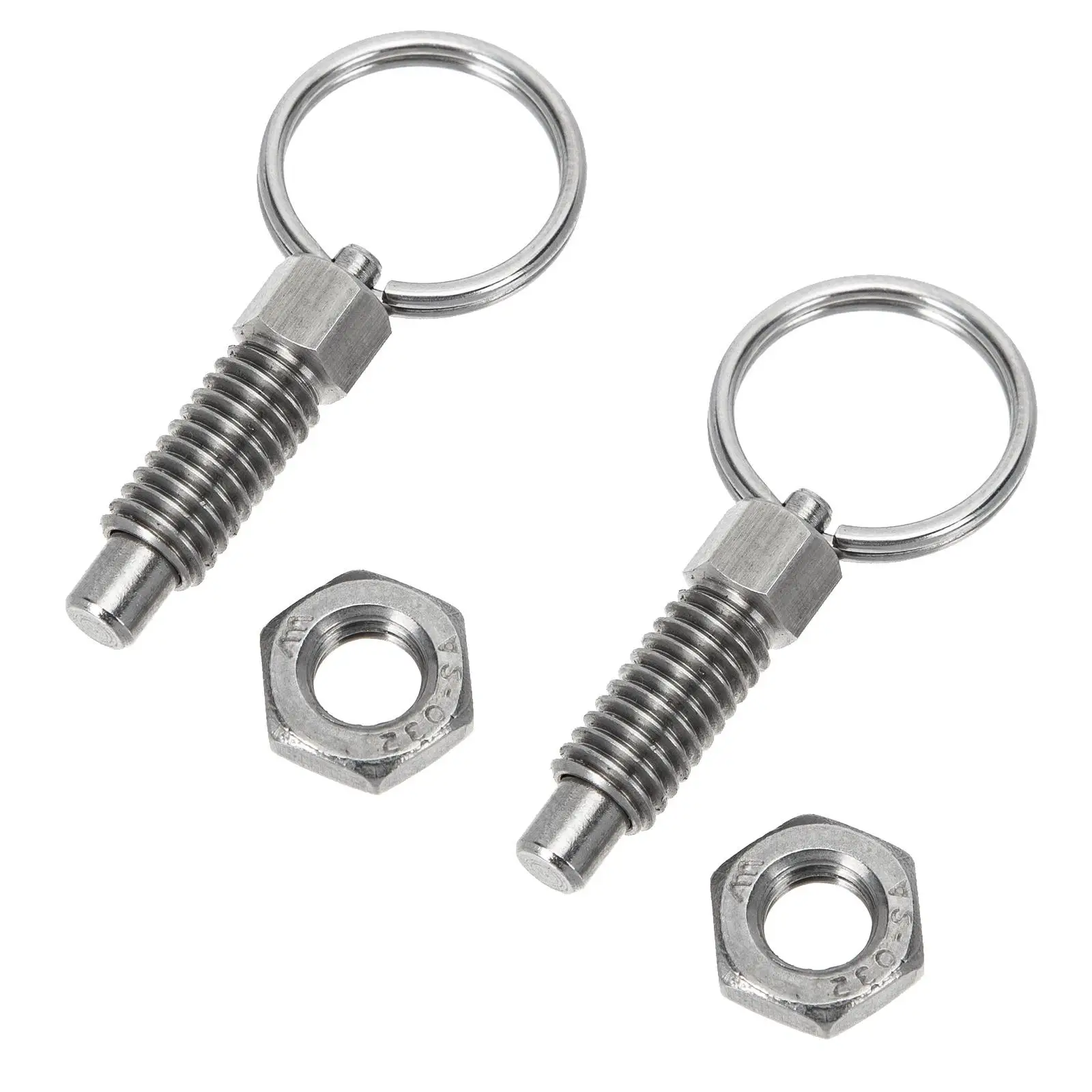 2pcs Spring Pin Stainless Steel Coupler Pull Ring Indexing Durable Machine Accessories High Strength Precision Parts Easy
2pcs Spring Pin Stainless Steel Coupler Pull Ring Indexing Durable Machine Accessories High Strength Precision Parts Easy