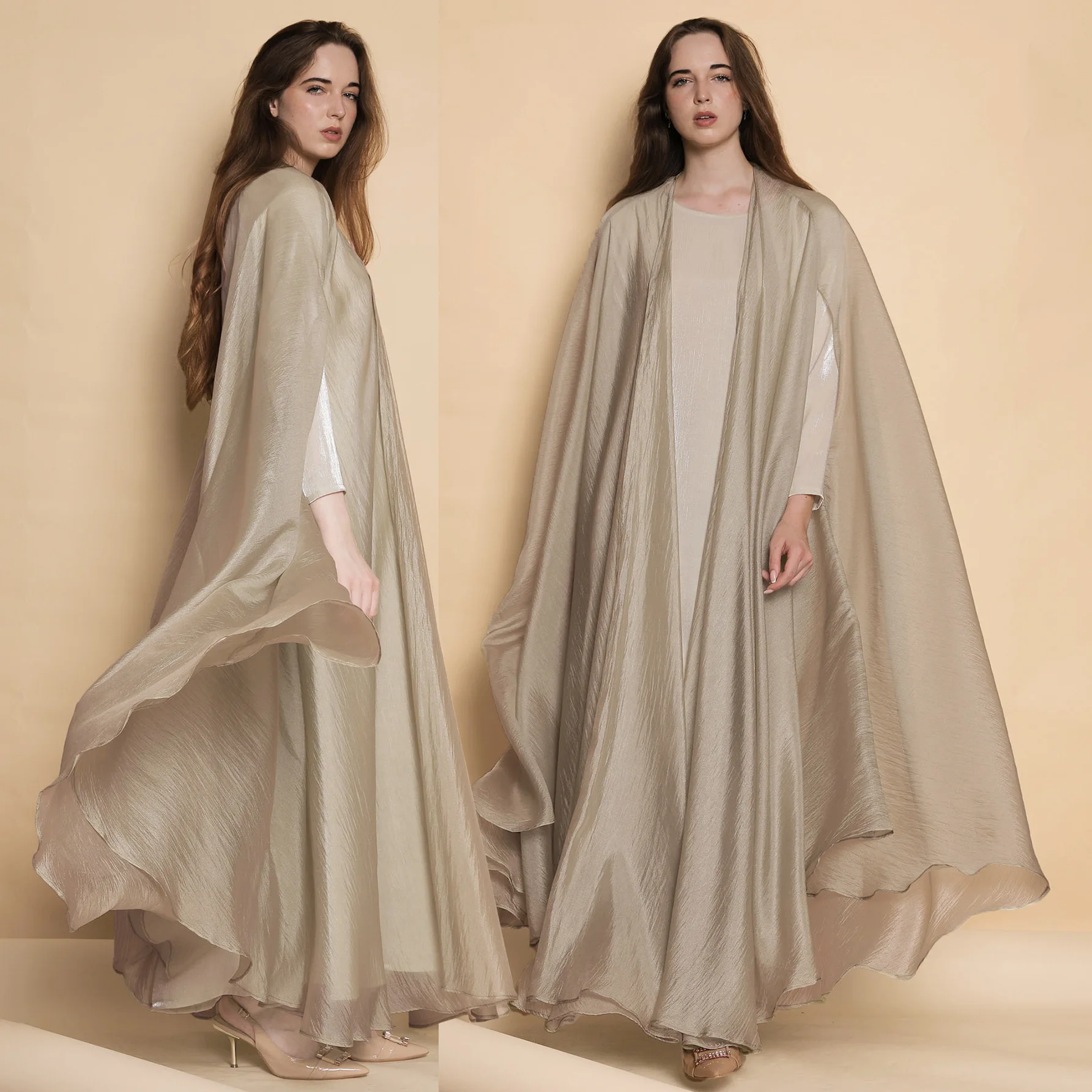 New Style Women's Long Dress. Plus-size Open-front Robe and Long-sleeved Base-layer Dress Set From Dubai, The Middle East.
New Style Women's Long Dress. Plus-size Open-front Robe and Long-sleeved Base-layer Dress Set From Dubai, The Middle East.