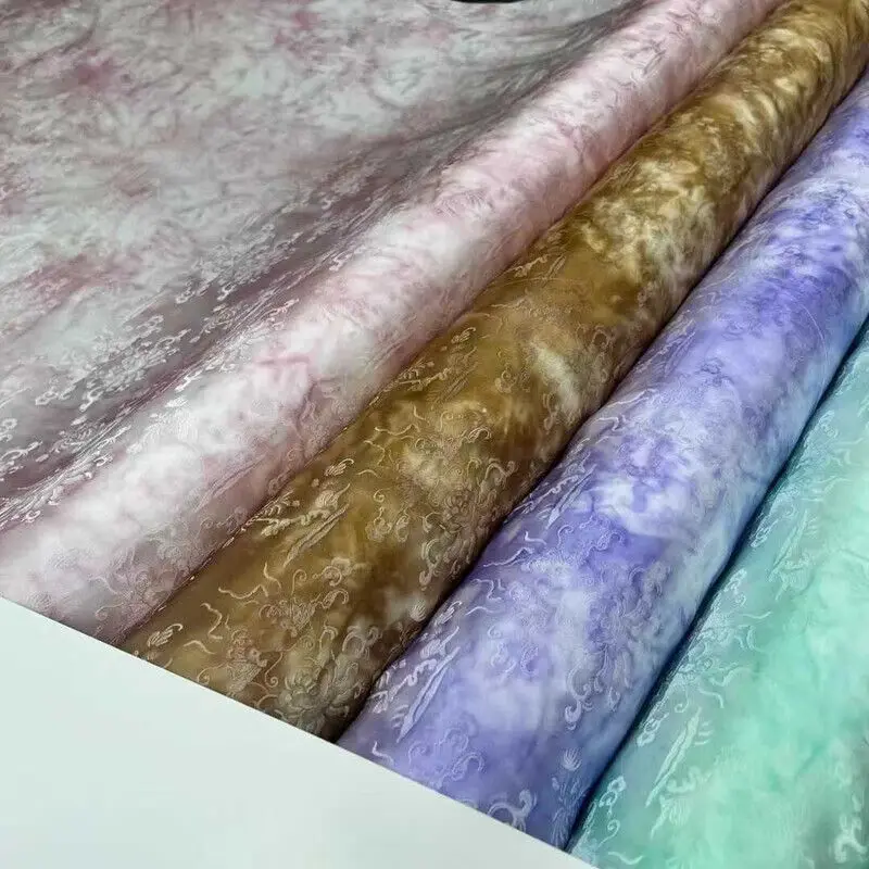 Tie-Dyed Real Silk Fabric Satin 24momme Dress Shirt Cheongsam Jacquard Silk Fabric
Tie-Dyed Real Silk Fabric Satin 24momme Dress Shirt Cheongsam Jacquard Silk Fabric
