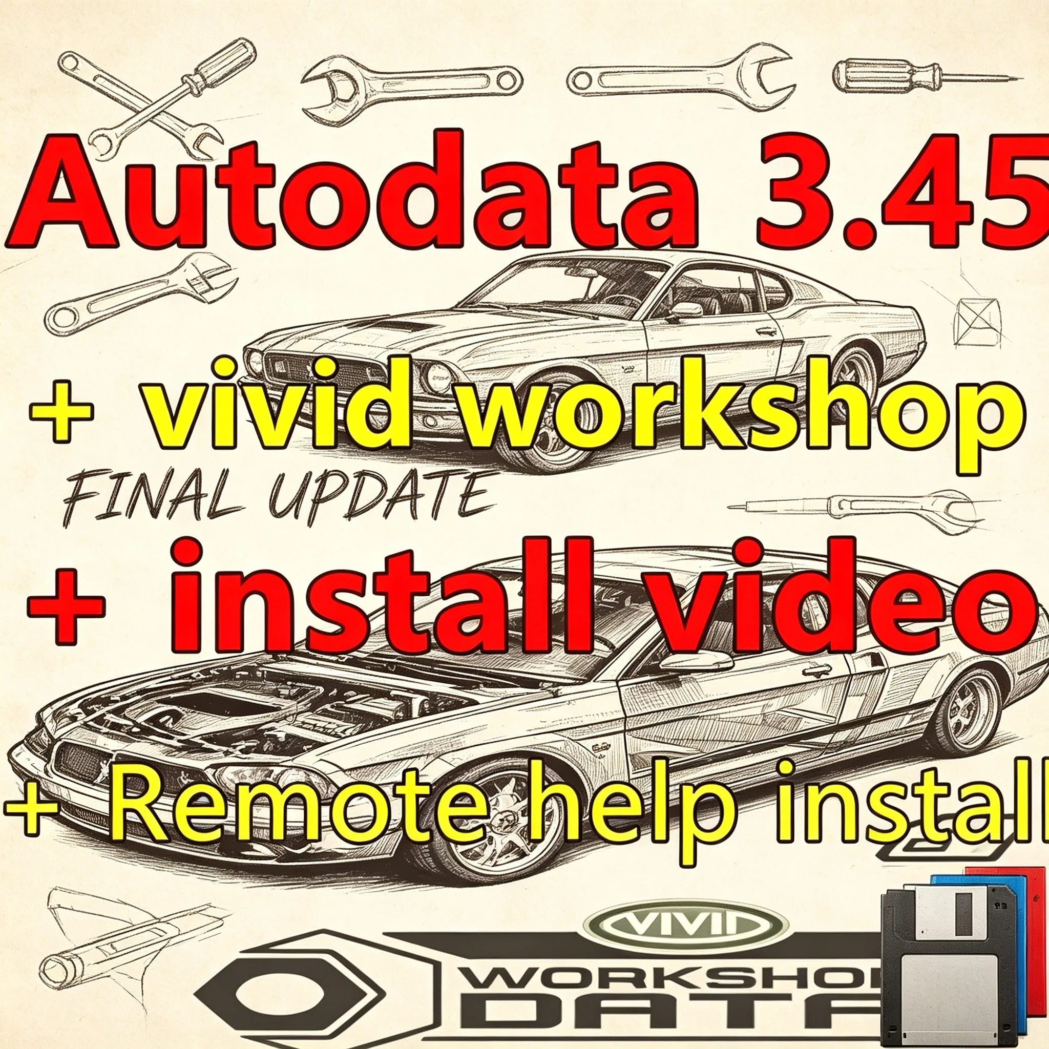 Newest version Autodata 3.45 and vivid workshop 10.2 Auto Repair Software + install video guide+ remote install help vivid softw
Newest version Autodata 3.45 and vivid workshop 10.2 Auto Repair Software + install video guide+ remote install help vivid softw