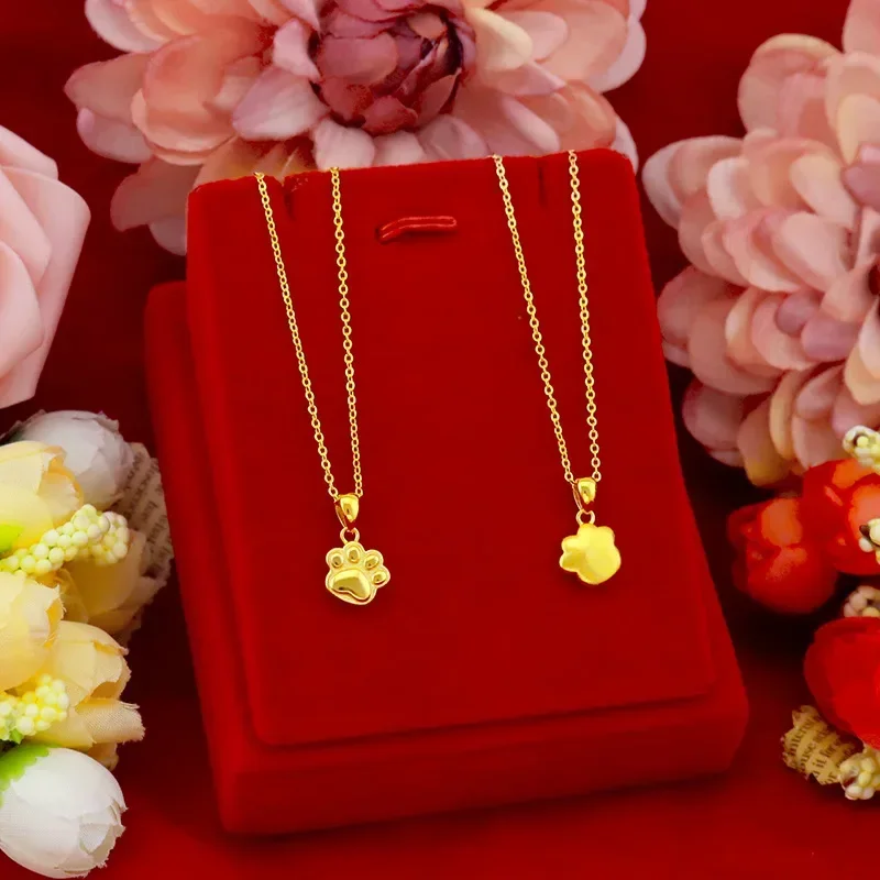9999 Real Gold 24K Japanese and Korean student cute cat claw necklace women's claw gold necklace
9999 Real Gold 24K Japanese and Korean student cute cat claw necklace women's claw gold necklace