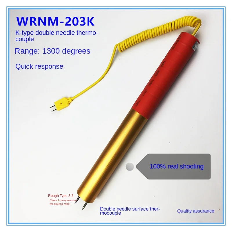 WRNM-203 K-Type Thermocouple aluminum bar aluminum ingot surface temperature measuring bar Temperature sensor
WRNM-203 K-Type Thermocouple aluminum bar aluminum ingot surface temperature measuring bar Temperature sensor