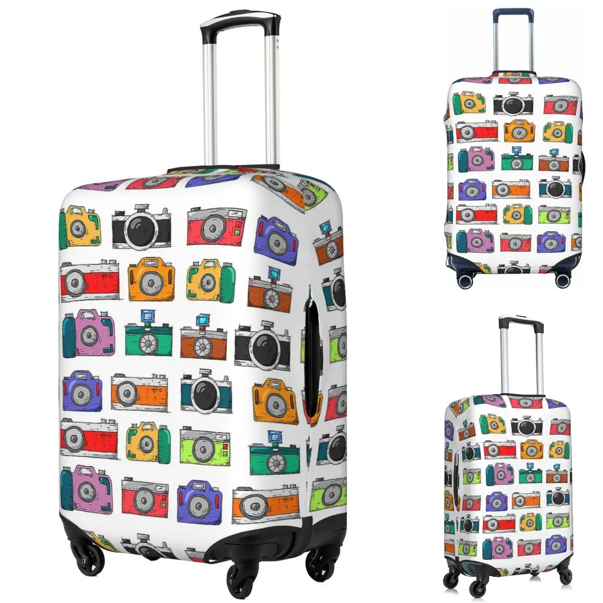 Retro Camera Suitcase Cover Protection Elastic Travel Luggage Protector Covers for 18-32 Inch 
Retro Camera Suitcase Cover Protection Elastic Travel Luggage Protector Covers for 18-32 Inch