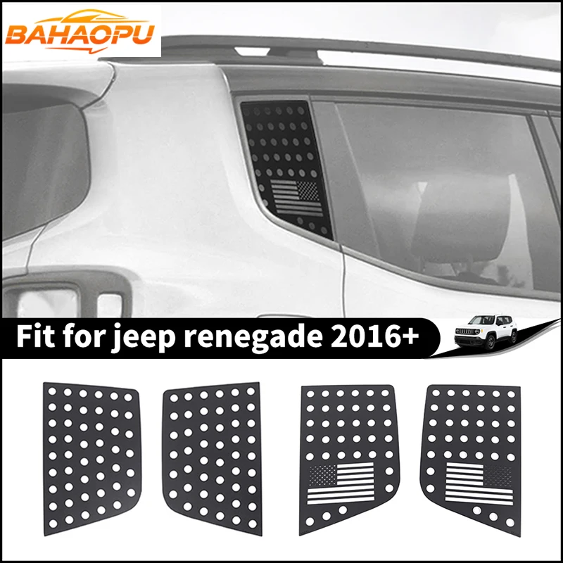 BAHAOPU Car Rear Window Glass Triangle Plate Decoration Cover Trim For Jeep Renegade 2016+,aluminum alloy Exterior Accessories
BAHAOPU Car Rear Window Glass Triangle Plate Decoration Cover Trim For Jeep Renegade 2016+,aluminum alloy Exterior Accessories