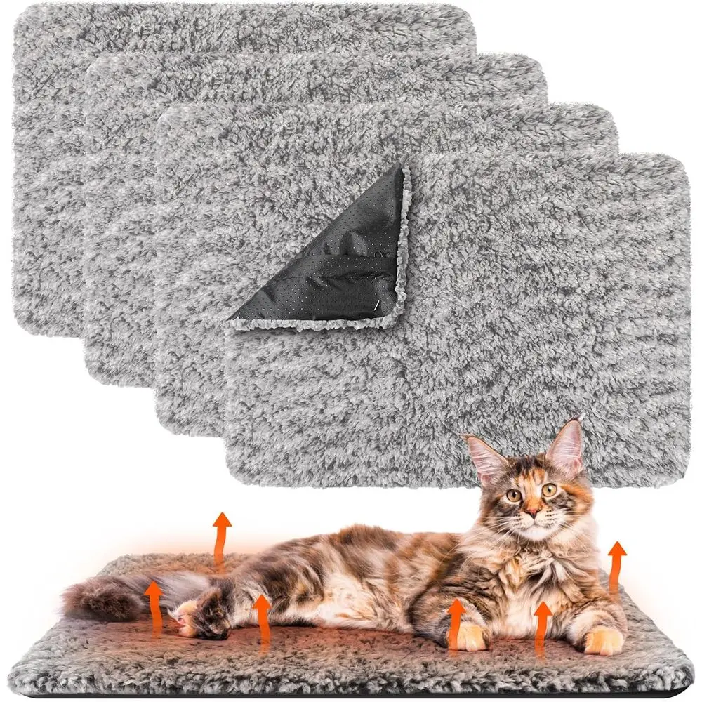 Washable Self-Warming Cat Mat, 22x35 Inch, Reflects Body Heat for Pets (Gray)
Washable Self-Warming Cat Mat, 22x35 Inch, Reflects Body Heat for Pets (Gray)