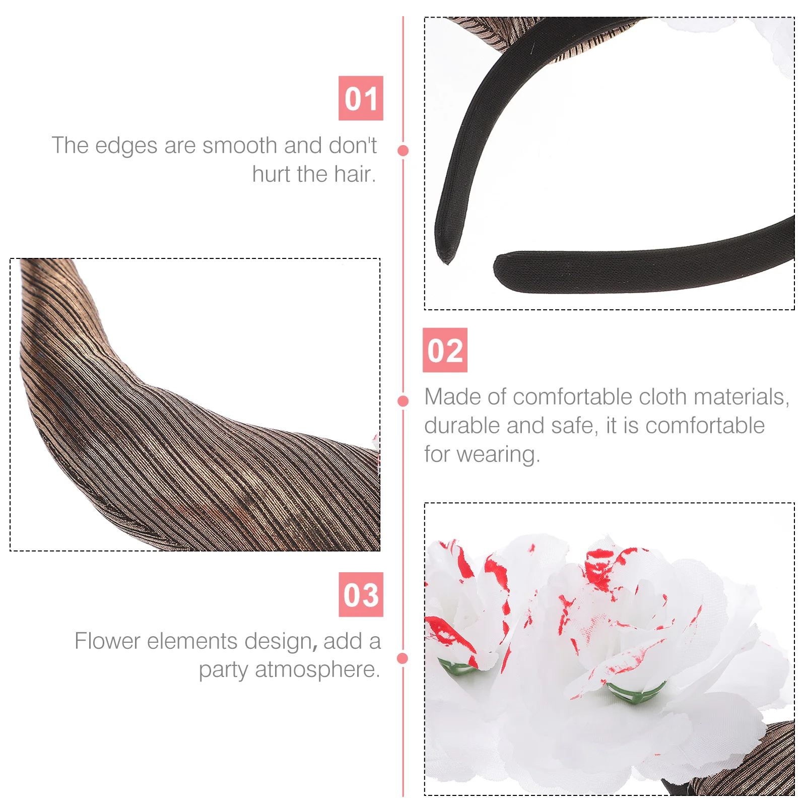 Day of Dead Headb Flower Horns White Headdress Women Party Hair Accessories Cosplay Flower Headb DecorRoseG
Day of Dead Headb Flower Horns White Headdress Women Party Hair Accessories Cosplay Flower Headb DecorRoseG