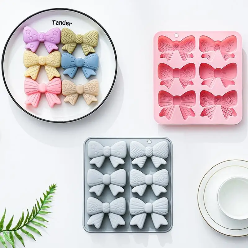 6 Cavities Bowknot Silicone Mold Mini Bow Chocolate Candy Mold DIY Cupcake Topper Cake Decorating Baking Pastry Tool
6 Cavities Bowknot Silicone Mold Mini Bow Chocolate Candy Mold DIY Cupcake Topper Cake Decorating Baking Pastry Tool