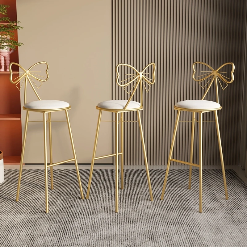 European Gold Bar Stool Luxury Metal Faux Leather Modern High Bar Chairs White Living Room Taburetes De Bar Home Furniture
European Gold Bar Stool Luxury Metal Faux Leather Modern High Bar Chairs White Living Room Taburetes De Bar Home Furniture