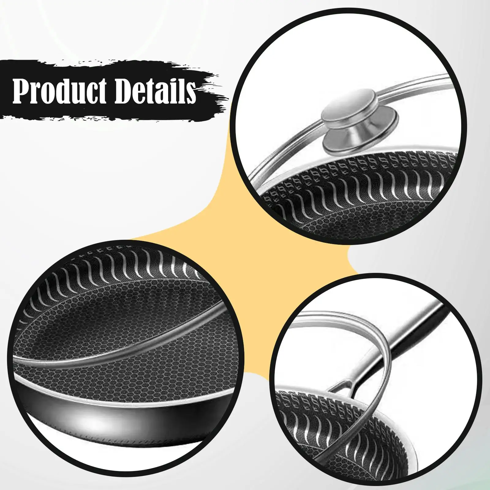 Frying Pan Nonstick Easy to Clean Cooking Tool Round Versatile Omelet Pan Cookware Skillet for Hotel Apartment Buffet Household
Frying Pan Nonstick Easy to Clean Cooking Tool Round Versatile Omelet Pan Cookware Skillet for Hotel Apartment Buffet Household