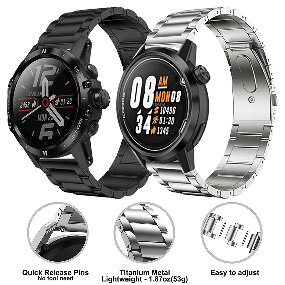 22mm SmartWatch Titanium Metal Band For COROS PACE 3 Strap For COROS APEX 2 Pro 46mm Bracelet Replacement Correa Watchbands
22mm SmartWatch Titanium Metal Band For COROS PACE 3 Strap For COROS APEX 2 Pro 46mm Bracelet Replacement Correa Watchbands