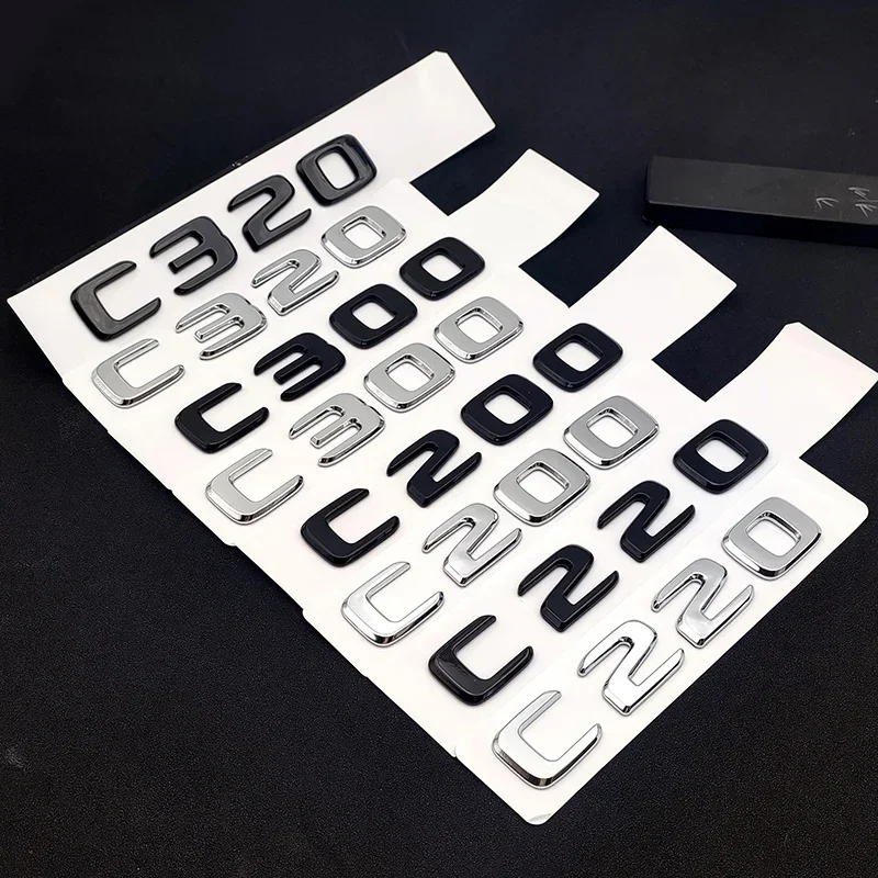ABS Black Chrome Letters 3D Car Trunk Letters Badge For Mercedes Benz C 200 220 300 C200 C220 C300 C320 Logo Sticker Accessories
ABS Black Chrome Letters 3D Car Trunk Letters Badge For Mercedes Benz C 200 220 300 C200 C220 C300 C320 Logo Sticker Accessories