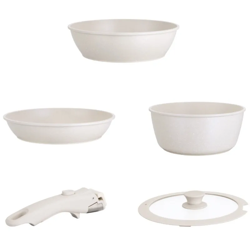Handle removable non-stick pan, ceramic glaze pan inside and outside, universal stove set
Handle removable non-stick pan, ceramic glaze pan inside and outside, universal stove set