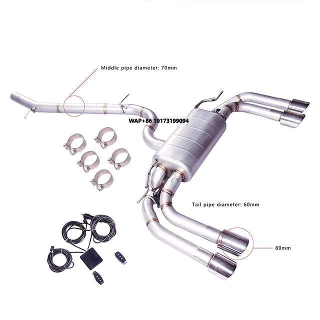 Hig Performance Exhaust System Catback Pipe for A-udi S3 2.0T Stainless Steel Valvetronic Valve Exhaust Pipes Muffler
Hig Performance Exhaust System Catback Pipe for A-udi S3 2.0T Stainless Steel Valvetronic Valve Exhaust Pipes Muffler