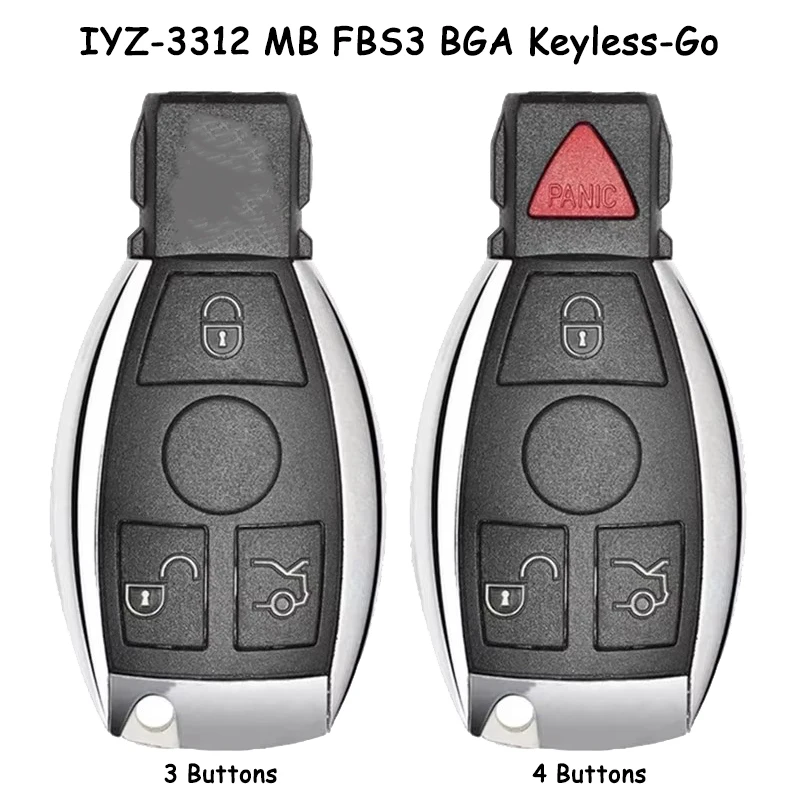 KEYDIY IYZ-3312 MB FBS3 BGA Keyless-Go Smart Remote Key 315MHz/433MHz for Mercedes-Benz W204 W207 W212 W164 W166 W221 2009-2014 
KEYDIY IYZ-3312 MB FBS3 BGA Keyless-Go Smart Remote Key 315MHz/433MHz for Mercedes-Benz W204 W207 W212 W164 W166 W221 2009-2014