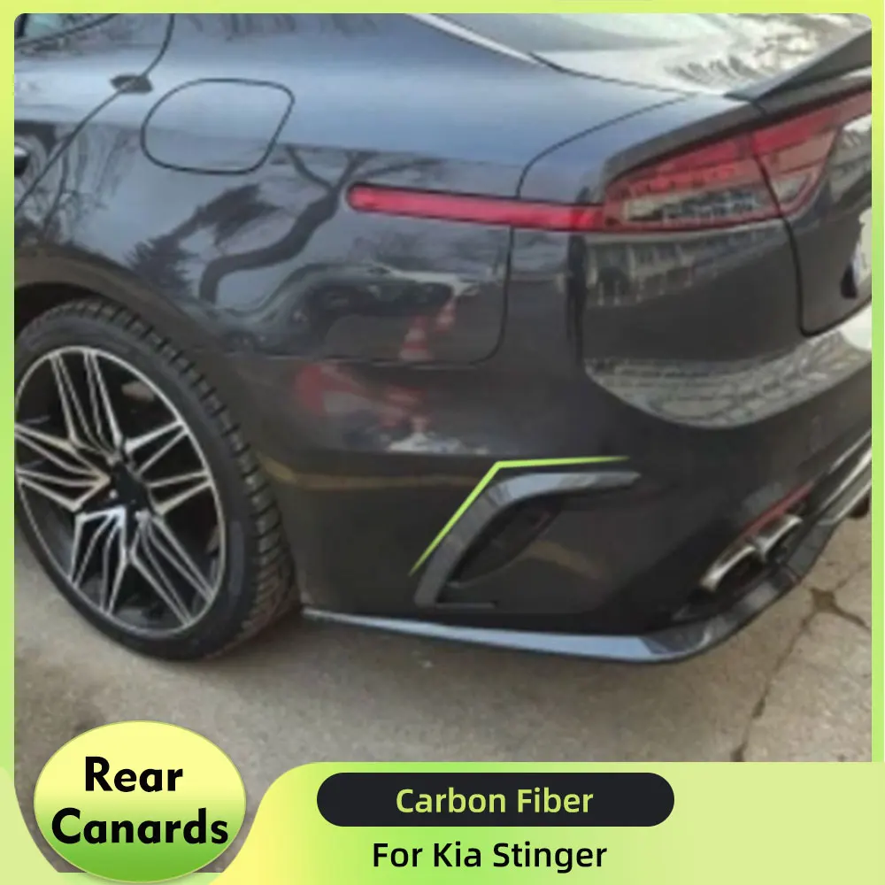 Car Rear Bumper Vent Fit for Kia Stinger 2018-2021 Rear Bumper Side Trim Vent Fender Splitter Canard Fins Real Carbon Fiber
Car Rear Bumper Vent Fit for Kia Stinger 2018-2021 Rear Bumper Side Trim Vent Fender Splitter Canard Fins Real Carbon Fiber
