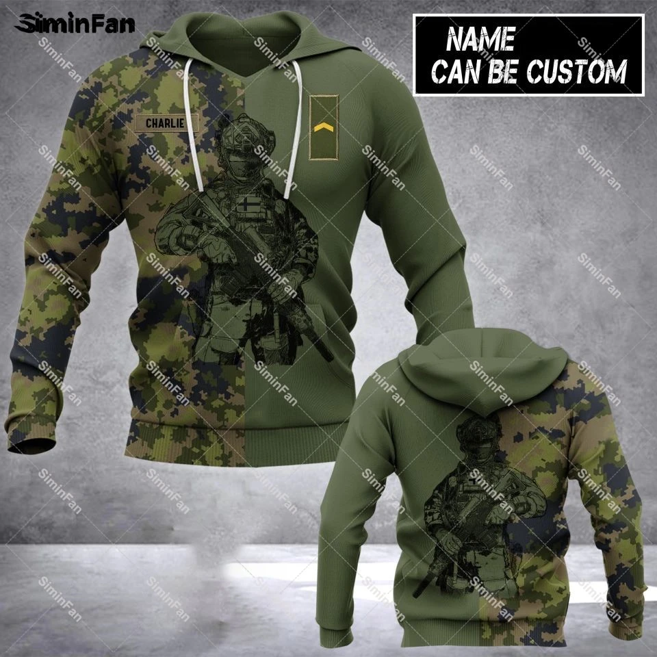 Финская финская SOLIDER камуфляжная Толстовка со сплошным 3D-принтом, куртка на молнии, мужское пальто, пуловер с капюшоном, уличная одежда унисекс
Финская финская SOLIDER камуфляжная Толстовка со сплошным 3D-принтом, куртка на молнии, мужское пальто, пуловер с капюшоном, уличная одежда унисекс