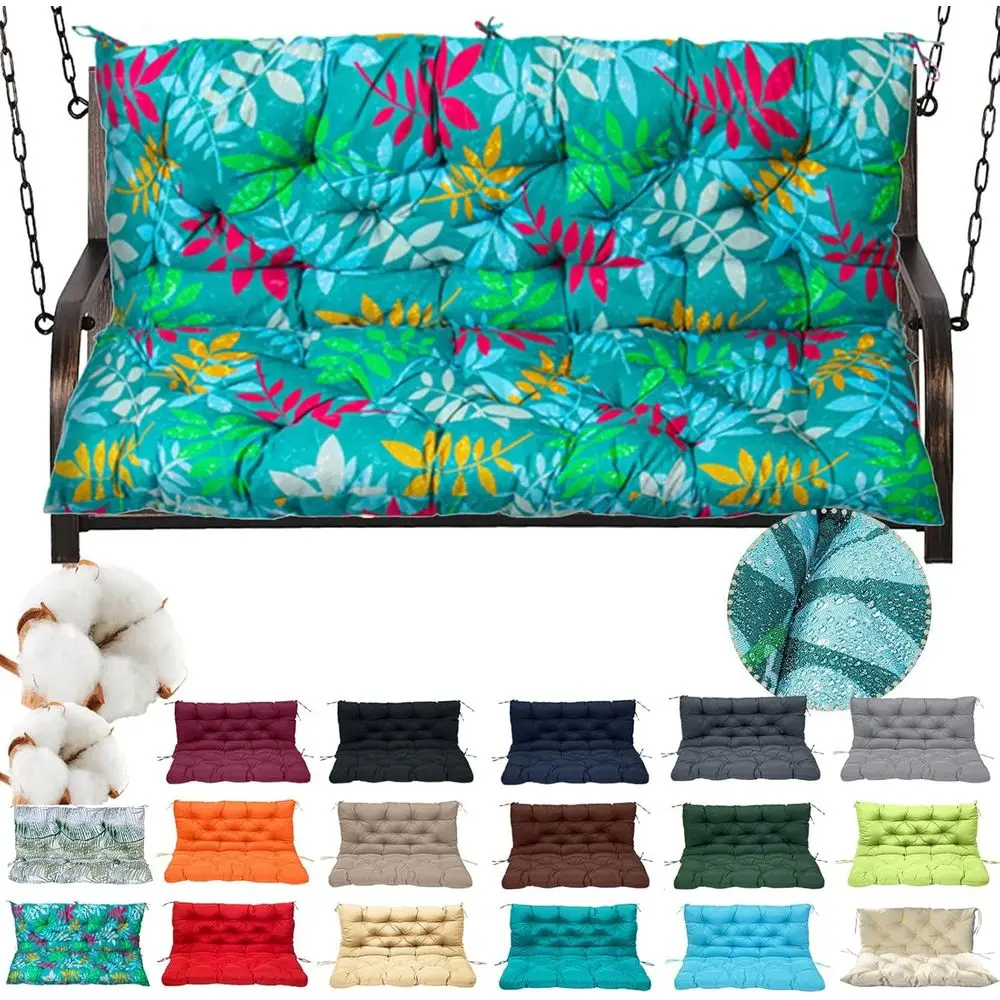 4 Thick 2-Seater Patio Swing Cushions, Suitable for 38-42 Swings, Green Lowers, 60x40
4 Thick 2-Seater Patio Swing Cushions, Suitable for 38-42 Swings, Green Lowers, 60x40