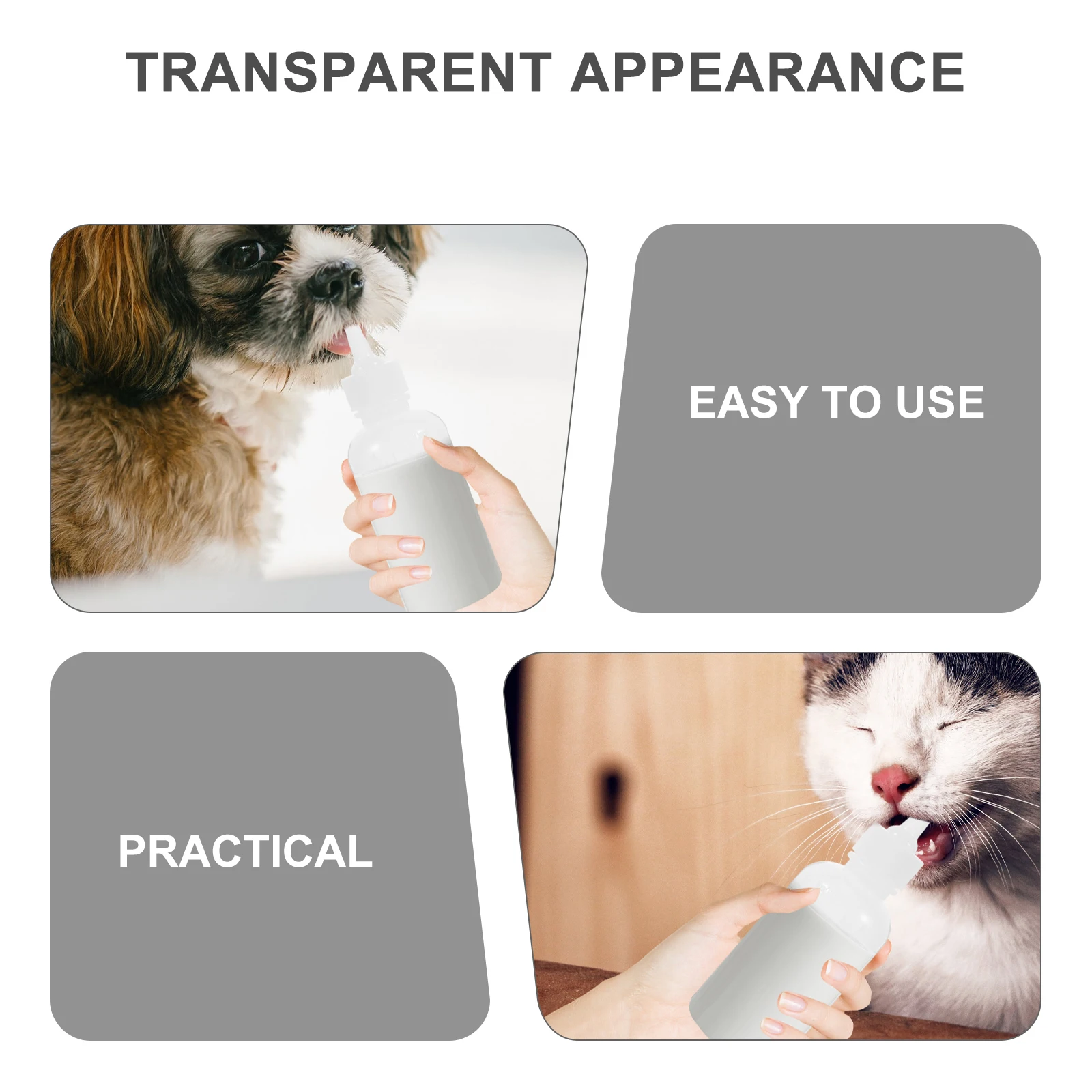 4pcs Pet Nursing Bottle Reusable Silicone Feeding Bottles for Kittens Puppies Baby Animals Portable Easy Clean
4pcs Pet Nursing Bottle Reusable Silicone Feeding Bottles for Kittens Puppies Baby Animals Portable Easy Clean