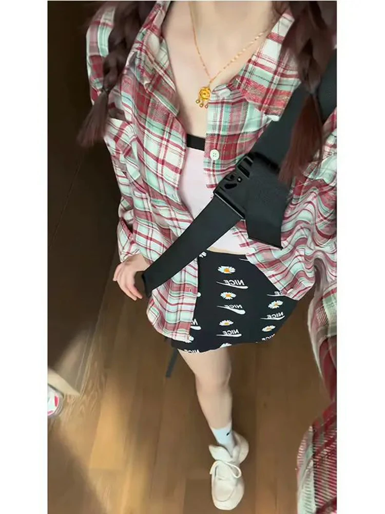 Vintage American Red Plaid Long Sve Men's Summer irt Loose Comfortable Sun Protection Casual Top Faionable Polyester C...
Vintage American Red Plaid Long Sve Men's Summer irt Loose Comfortable Sun Protection Casual Top Faionable Polyester C...