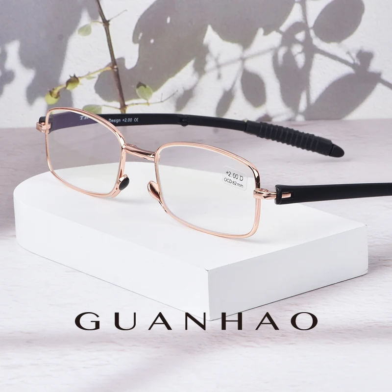 Guanhao Man Reading Glasses Alloy Ultralight HD View Transparent Optical Clear Women Presbyopia Hyperopia Reading Glasses Frame
Guanhao Man Reading Glasses Alloy Ultralight HD View Transparent Optical Clear Women Presbyopia Hyperopia Reading Glasses Frame