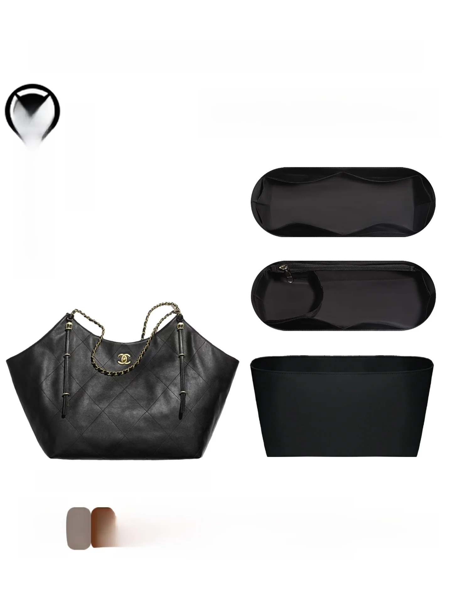 Large Tote Bag Nylon Inner op Bag Maxi Inner Pad Lightweight Universal Storage Bag for 25s Hobo
Large Tote Bag Nylon Inner op Bag Maxi Inner Pad Lightweight Universal Storage Bag for 25s Hobo