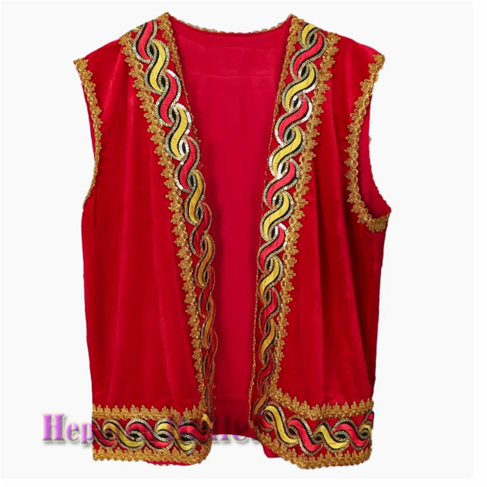 Red Or Black Prince Ballet Sleeveless Vest, Men's Ballet Glossy Velvet Top Without Buttons Or Zippers
Red Or Black Prince Ballet Sleeveless Vest, Men's Ballet Glossy Velvet Top Without Buttons Or Zippers