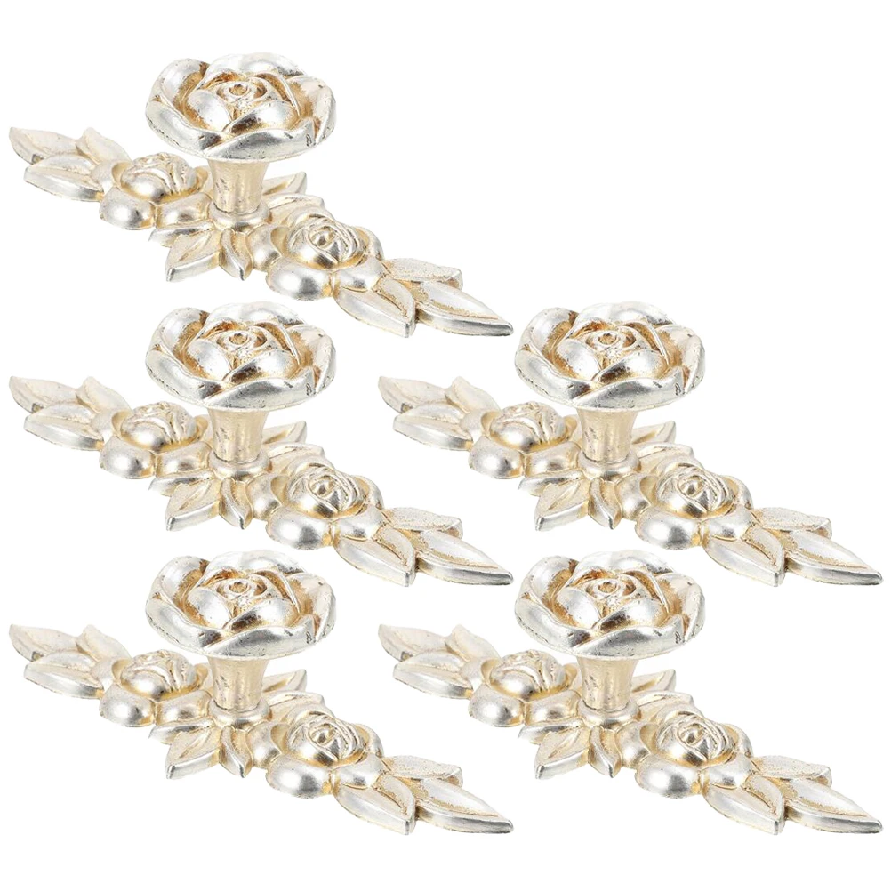 5 Pcs Rose Handle Flower Shape Drawer Knobs Pulls Floral Cabinet Handles for Cabinets Drawers 
5 Pcs Rose Handle Flower Shape Drawer Knobs Pulls Floral Cabinet Handles for Cabinets Drawers