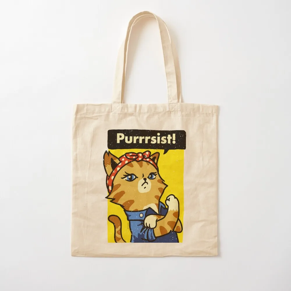 Purrrsist! Tote Bag tote bags aesthetic Women's bag Women's shopper Canvas Tote Bag
Purrrsist! Tote Bag tote bags aesthetic Women's bag Women's shopper Canvas Tote Bag