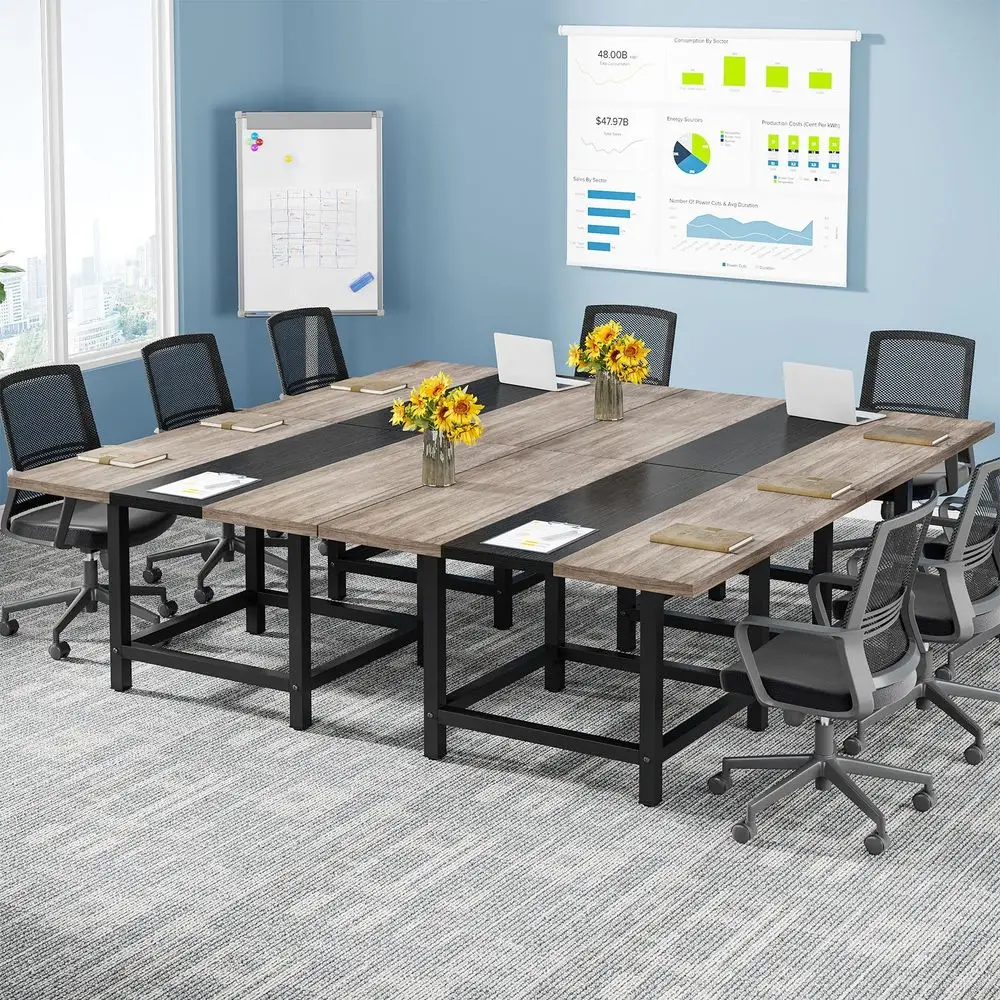 13 Ft Long Conference Room Table, Rustic Rectangle157 L X 39.2W X 29.52H Inches Wood Seminar Table for Office, Conference Room,
13 Ft Long Conference Room Table, Rustic Rectangle157 L X 39.2W X 29.52H Inches Wood Seminar Table for Office, Conference Room,