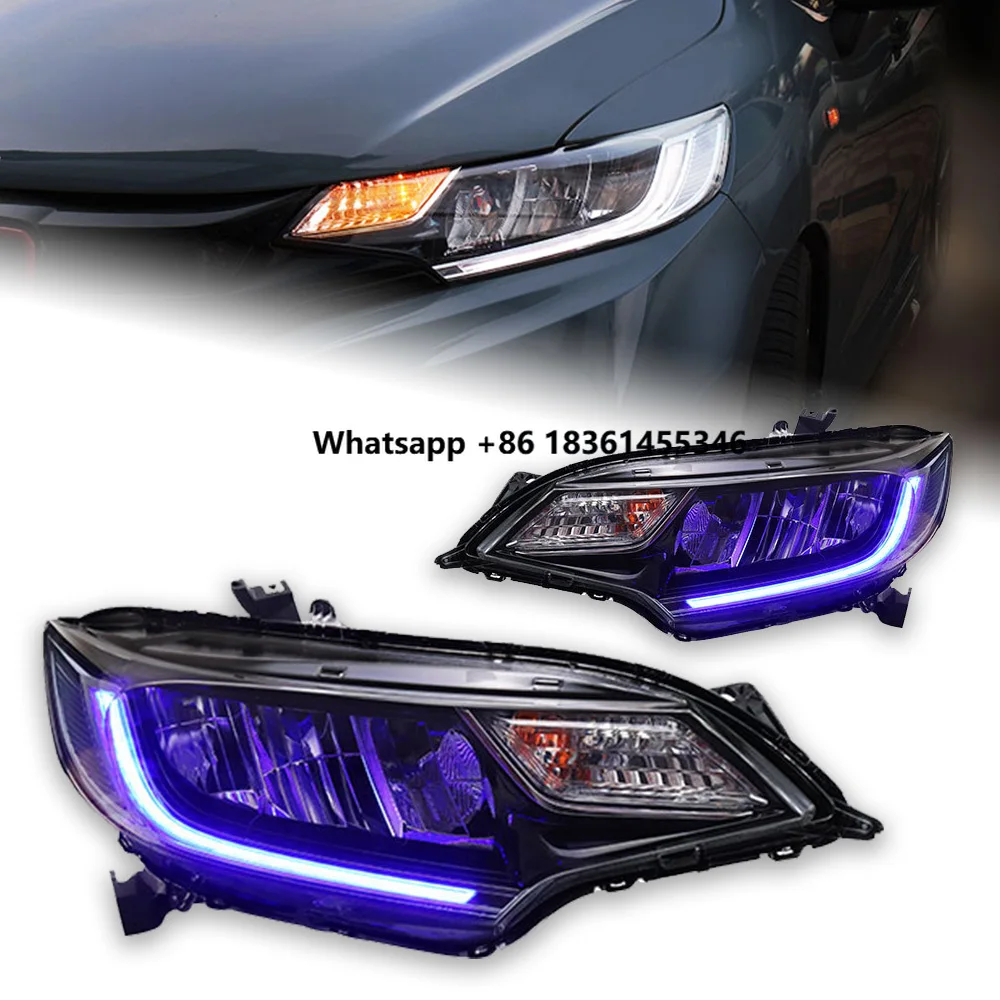 for Fit Headlights 2014-2019 Jazz LED Headlight DRL Angel Eye Hid Bi Xenon Auto Accessories AKD Car Styling Head Lamp
for Fit Headlights 2014-2019 Jazz LED Headlight DRL Angel Eye Hid Bi Xenon Auto Accessories AKD Car Styling Head Lamp