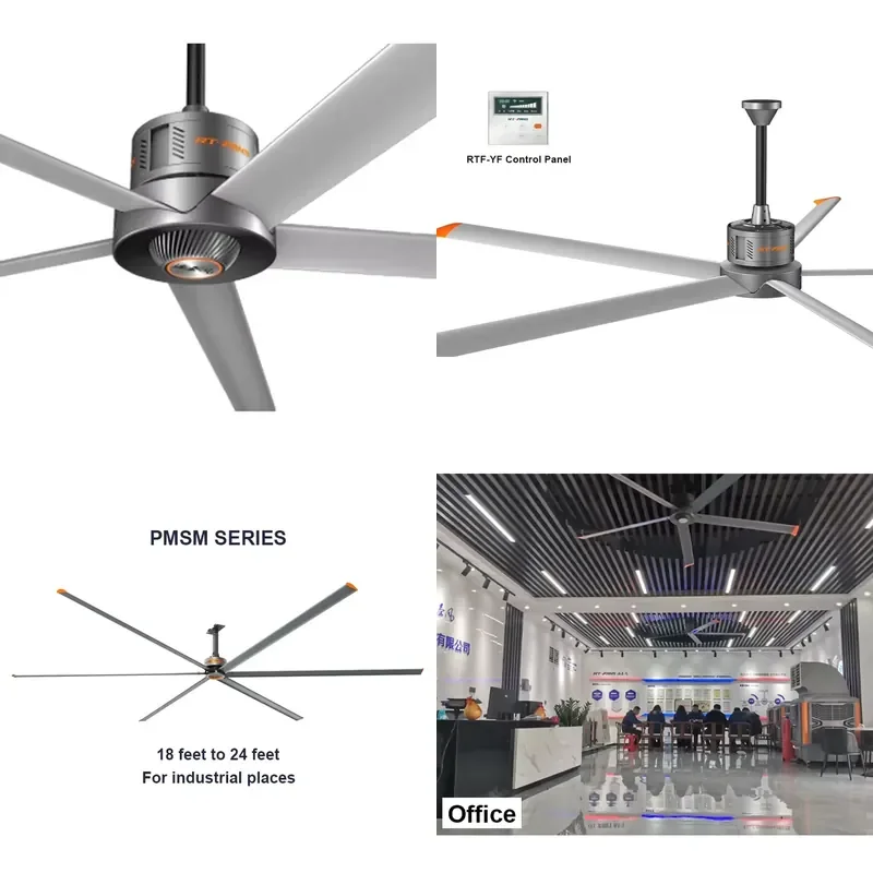 Morden 9/11/13 Feet Ceiling Fan PMSM HVLS Commercial Fans
Morden 9/11/13 Feet Ceiling Fan PMSM HVLS Commercial Fans