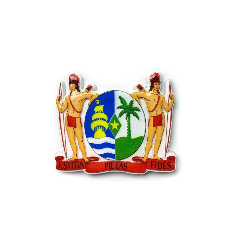 Suriname Souvenir 3D Resin Fridge Magnets - Shows National Coat of Arms with Sailing Ship & Palm Tree, Strong Magnet Frigo
Suriname Souvenir 3D Resin Fridge Magnets - Shows National Coat of Arms with Sailing Ship & Palm Tree, Strong Magnet Frigo