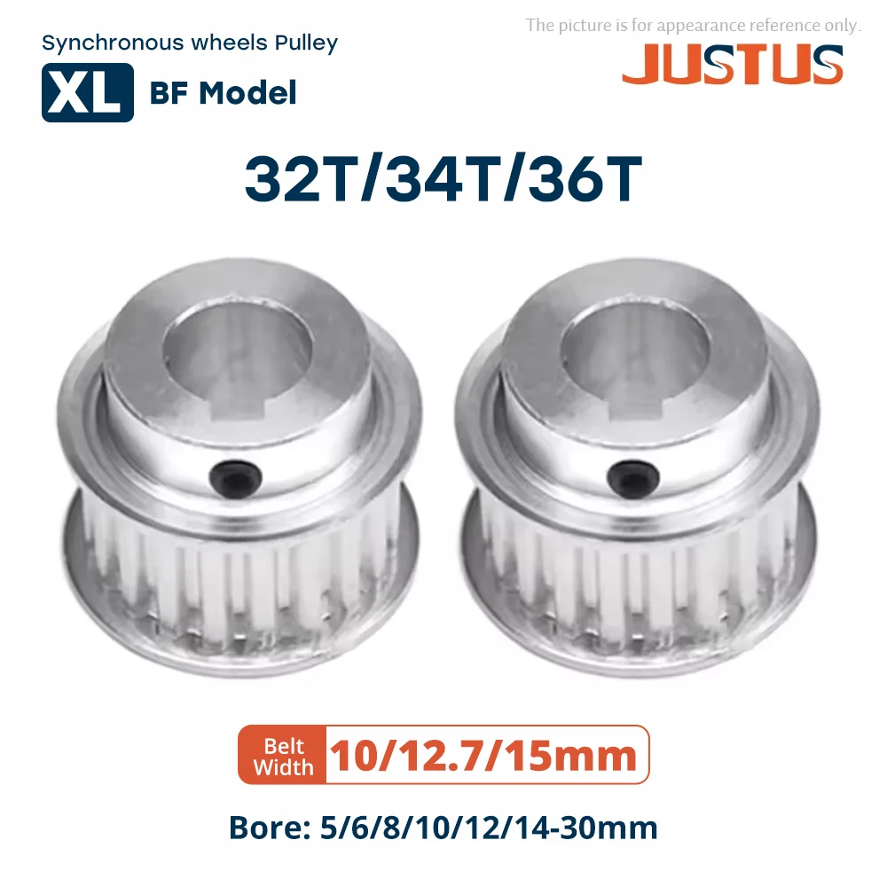 XL BF Type 32T 34T 36TSynchronous Timing Belt pulley for Belt width 10mm 12.7mm Keyway Bore 5 To 30 MM 3D Printer
XL BF Type 32T 34T 36TSynchronous Timing Belt pulley for Belt width 10mm 12.7mm Keyway Bore 5 To 30 MM 3D Printer