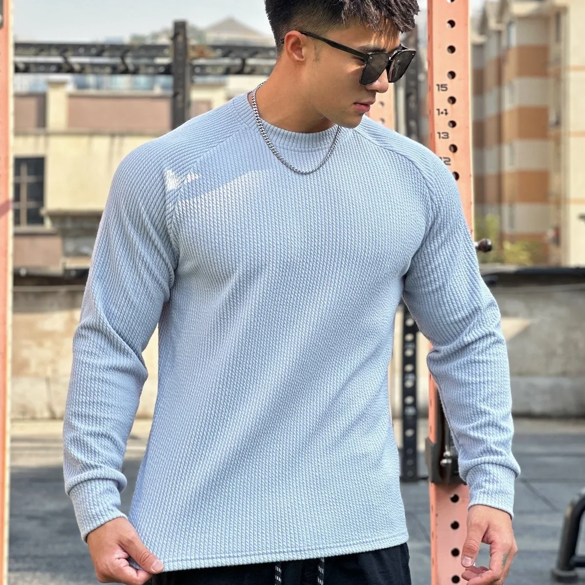 Men's Clothing Outdoors Loose Serpentine Long Sleeve T-Shirt Gym Fitness Basketball Tee Male Bodybuilding Casual Sweatshirts Top
Men's Clothing Outdoors Loose Serpentine Long Sleeve T-Shirt Gym Fitness Basketball Tee Male Bodybuilding Casual Sweatshirts Top