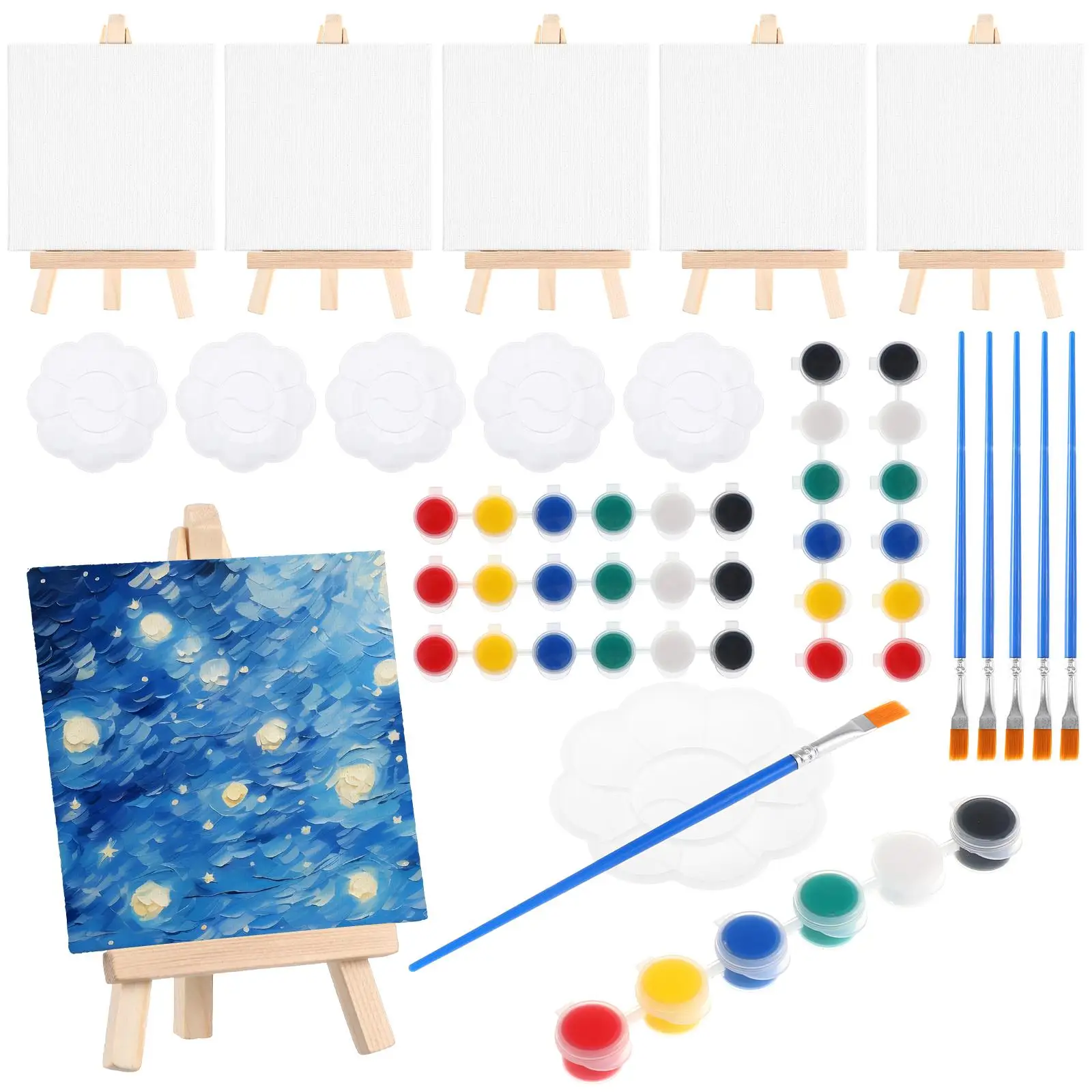 6 Sets Mini Oil Painting Board Palette Canvas for Easel Aldult and Miniature Kit Cloth Boards Travel
6 Sets Mini Oil Painting Board Palette Canvas for Easel Aldult and Miniature Kit Cloth Boards Travel