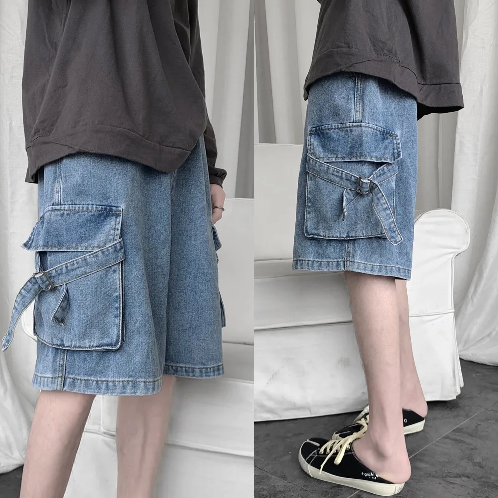 Summer New Faion Men's orts Casual Loose Fit Denim Wide Leg Pants with kets Youthful Sle Straight Cut Jeans
Summer New Faion Men's orts Casual Loose Fit Denim Wide Leg Pants with kets Youthful Sle Straight Cut Jeans
